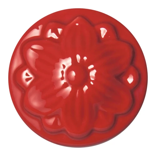 Szkliwo Colorobbia Bellissimo B904 Strawberry Field - próbka wypalonego szkliwa