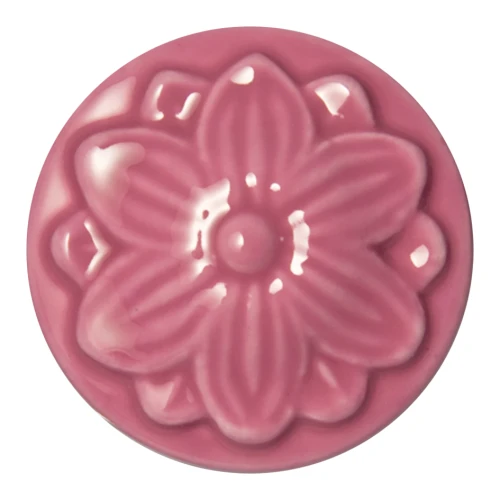 Szkliwo Colorobbia Bellissimo B912 Golden Pinktini - próbka wypalonego szkliwa
