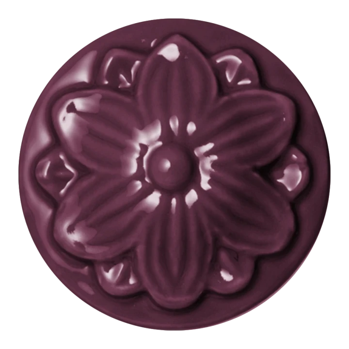 Szkliwo Colorobbia Bellissimo B939 Plum Yum - próbka wypalonego szkliwa