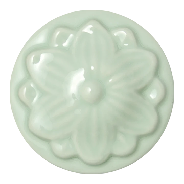 Szkliwo Colorobbia Bellissimo B942 Green Tea - próbka wypalonego szkliwa