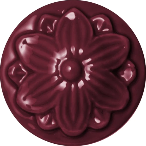 Szkliwo Colorobbia Bellissimo B954 Sangria - próbka wypalonego szkliwa