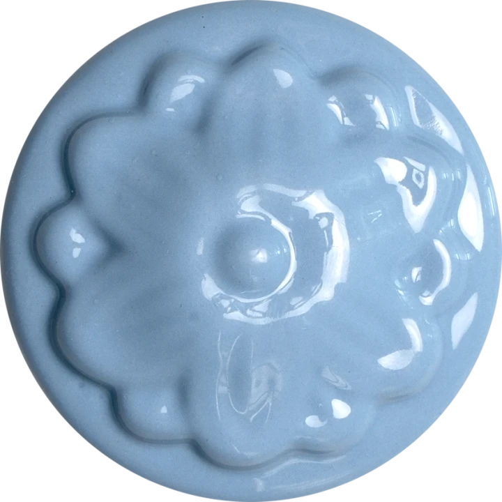 Szkliwo Colorobbia Bellissimo B958 Caroline Blue - próbka wypalonego szkliwa