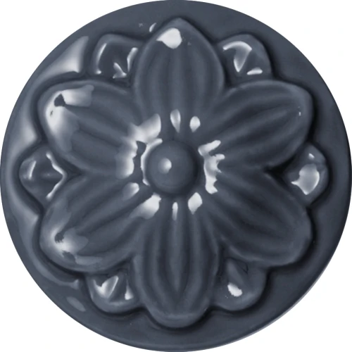 Szkliwo Colorobbia Bellissimo B959 Charcoal - próbka wypalonego szkliwa