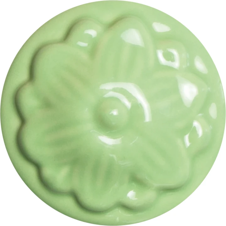 Szkliwo Colorobbia Bellissimo B978 Pistachio - próbka wypalonego szkliwa