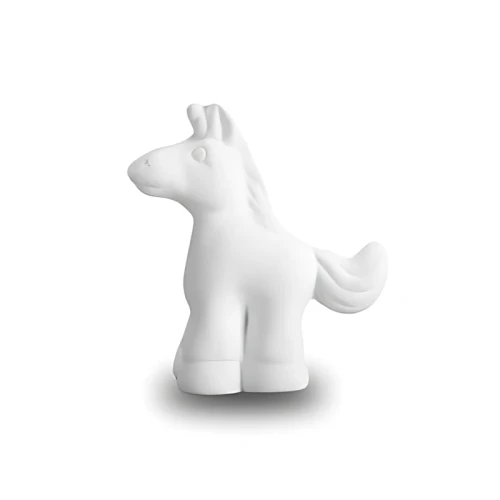 Figurka biskwitowa mini jednorożec stojący