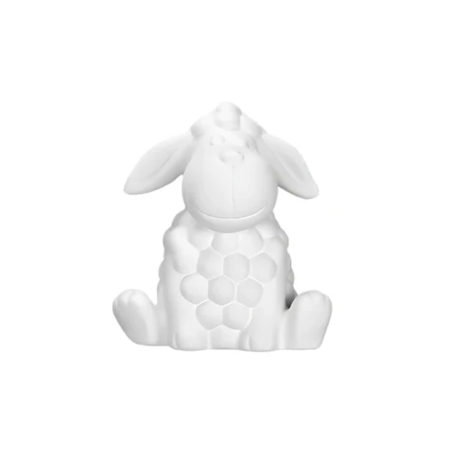 Figurka biskwitowa siedząca owca H 13 cm
