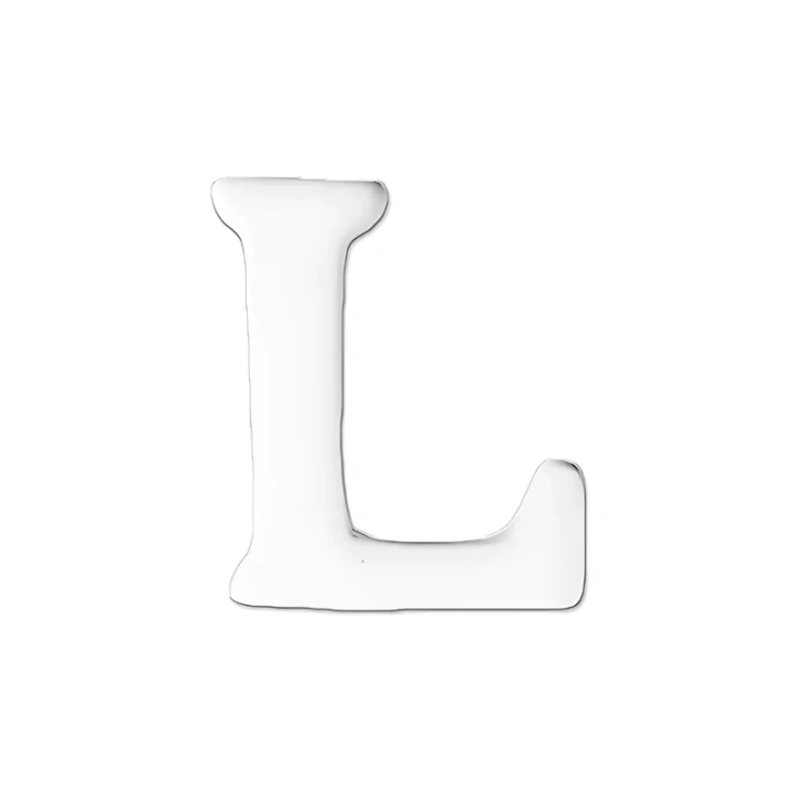Litera biskwitowa L do dekorowania, wysokość 3,8 cm