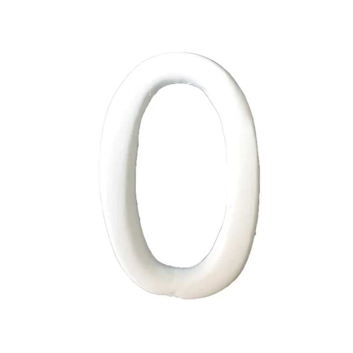 Cyfra biskwitowa do dekorowania 0, wysokość 3,8 cm