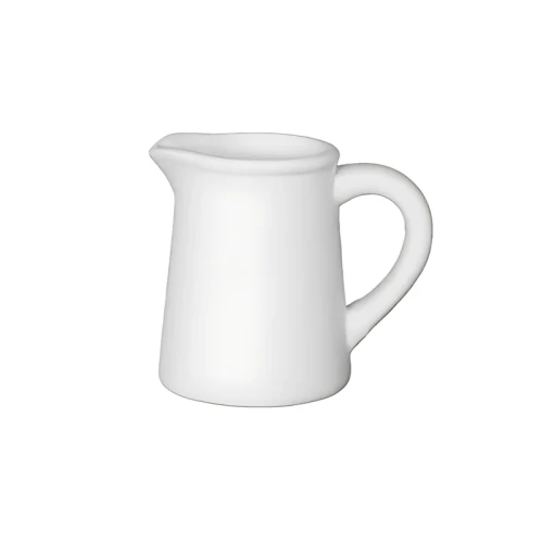 Dzbanuszek biskwitowy mini z dzióbkiem i uchwytem H 7 cm