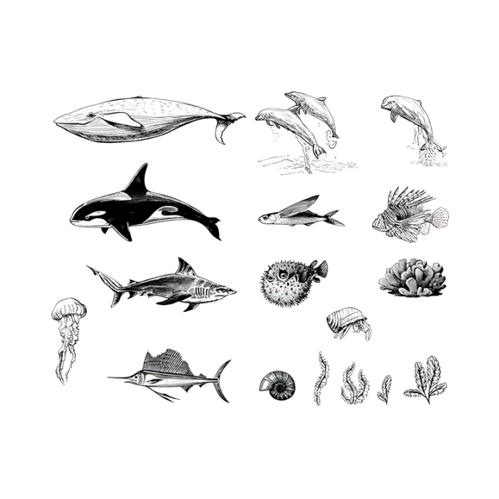 Szablon sitodrukowy Mayco Sea Life 2 do ceramiki