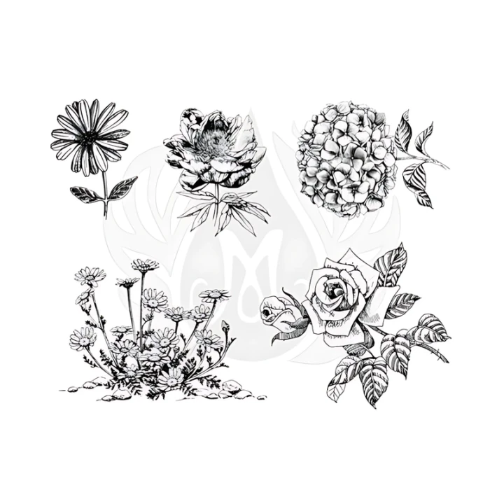 Szablon sitodrukowy XL Mayco Flowers 3 do ceramiki