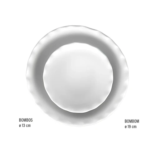 Miseczka biskwitowa Bombolino okrągła z falowanym brzegiem ø 13 cm