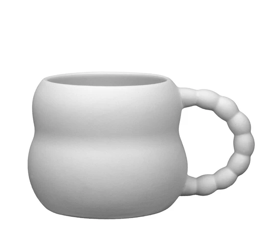 Kubek biskwitowy do szkliwienia Marble Cup ø 9 × H 7,5 cm 210 ml – karton 6 szt. — zdjęcie 1
