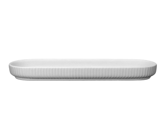 Patera biskwitowa Grooved Plate oval H 2,5 x L 27 x W 8,5 cm Grooved Plate oval  — zdjęcie 1