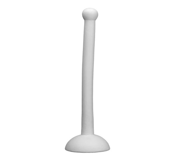 Biskwitowa flaga stojąca do szkliwienia, wysokość 18 cm