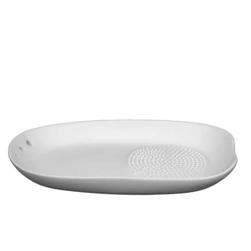 Kamionkowa tarka do czosnku ze skubakiem do ziół 18 × 11,5 cm – ujęcie 2