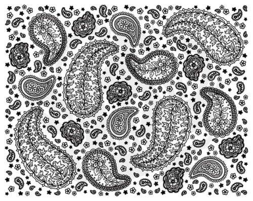 Szablon do sitodruku Mayco Paisley Full Design DSS203