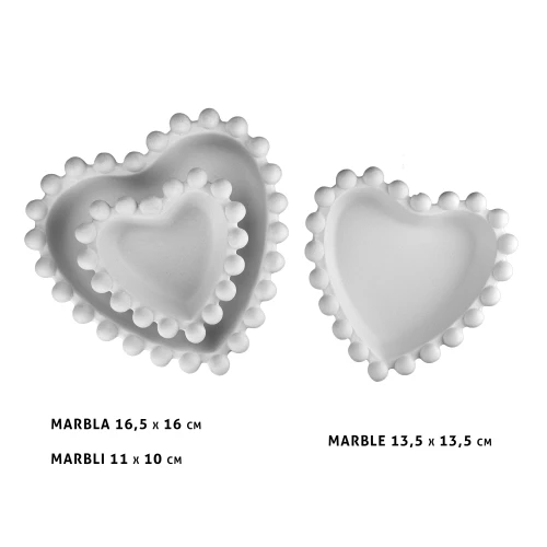 Miseczka MARBLI włożona w większą MARBLA, obok MARBLE