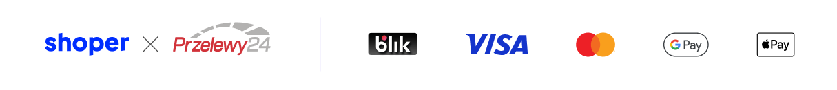 Przelewy24 - Visa, Mastercard